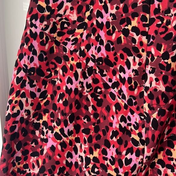 Pink Cheetah Strapless BLACK HALO STRAPLESS ANIMAL PRINT PINK RED DRESS … - Picture 8 of 8